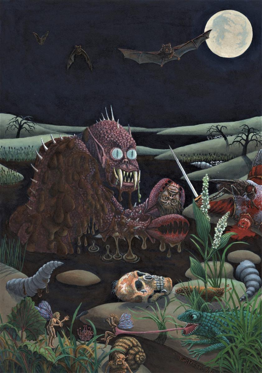 A9.-MURK.-Acrylique-Commande-pour-LEPEE-DARCAN.-Poeme-fantastique-epique-de-Dawn-Sinclair