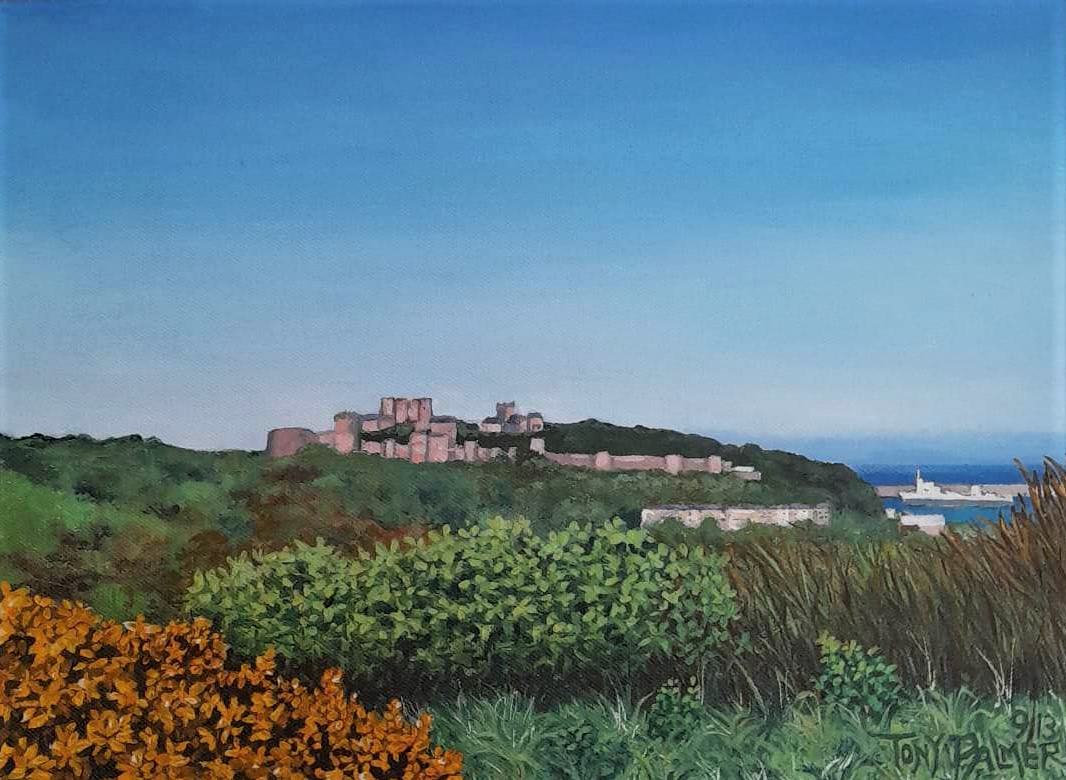 A5.-Soiree-chateau-de-Douvres.-Huile.-Vendu