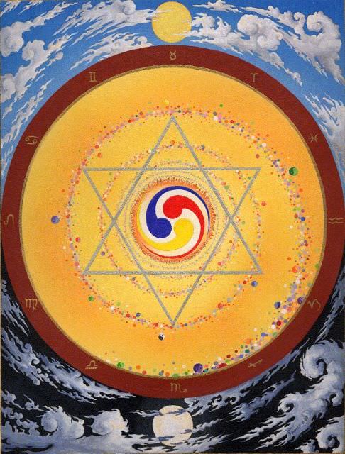 A16b.-MANDALA-SPIRALE-Acrylique-1988-Disponible