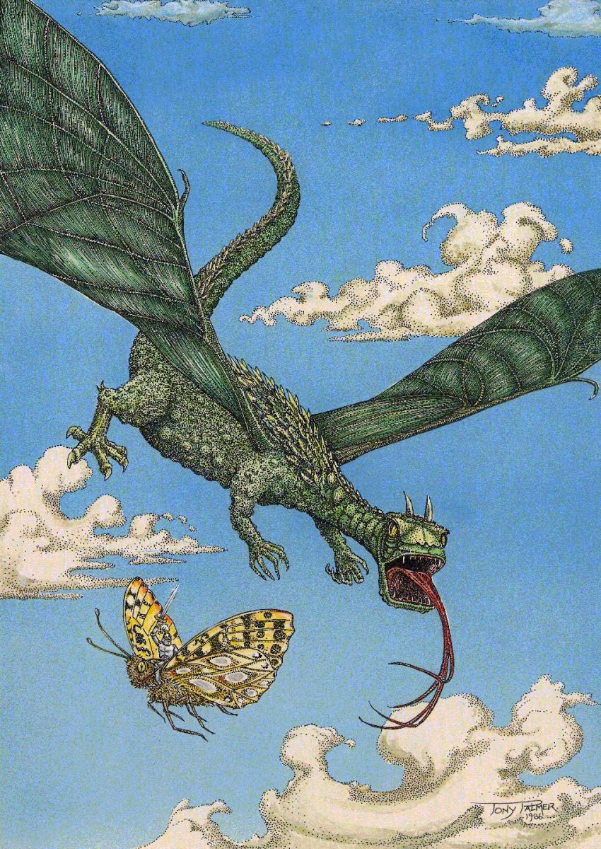 A36.-TUEUR-DE-DRAGON.-Plume-et-encre-lavis.-1986-disponible