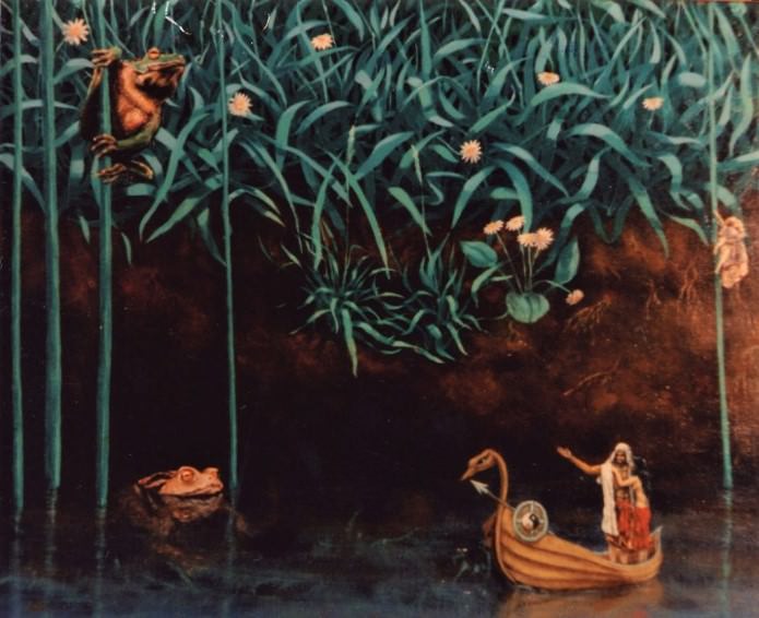 A38b.-DESTINATION-INCONNUE-Huile-1985-VENDU