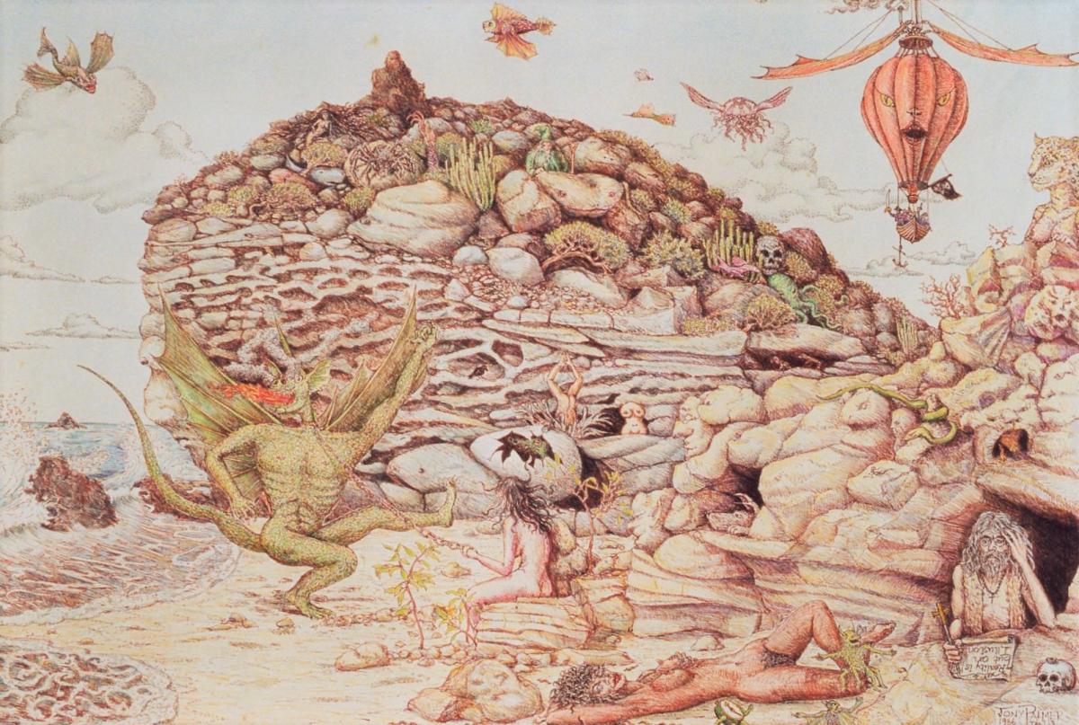 A53.THE-TEMPTATION-OF-ST.-ANTHONY.-Pen-ink-and-wash.-1986